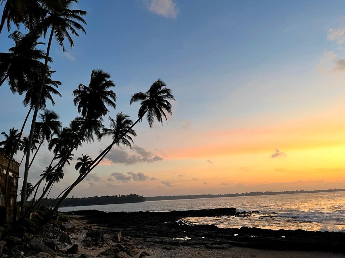 Chidiyatapu Beach at golden hour, South Andaman