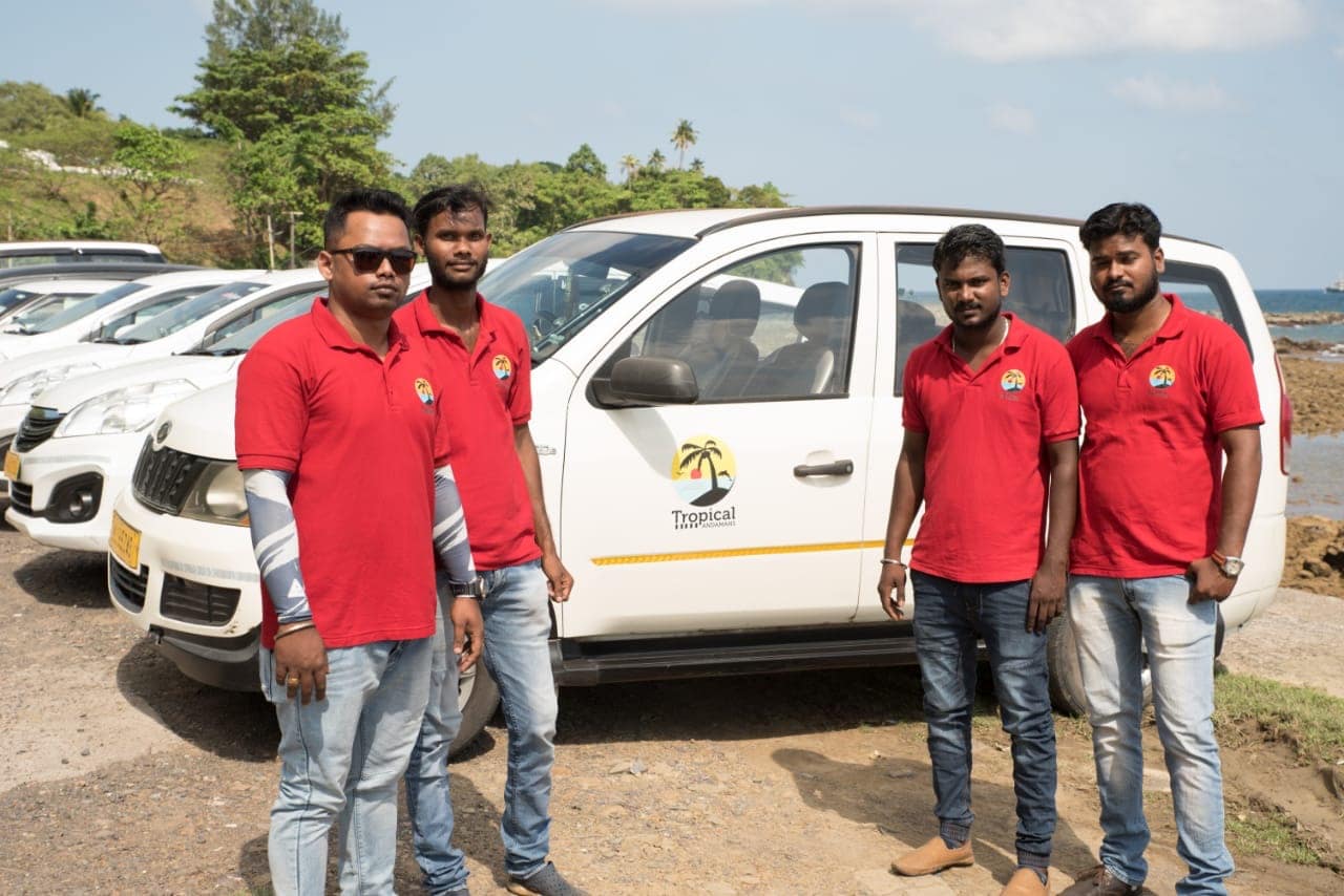 Tropical Andamans drivers with the fleet, Port Blair